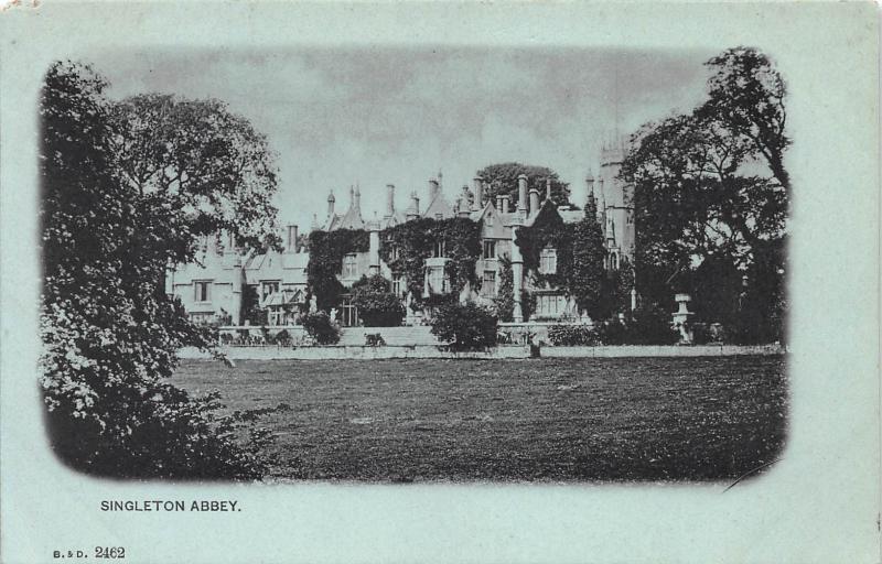 Sinleton Abbey, Swansea, Wales, early postcard , Unused