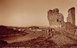 SKYE SCOTLAND UK~MOIL CASTLE-HARBOUR & VILLAGE OF KYLEAKIN-JUDGES PHOTO POSTCARD