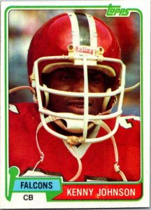 1981 Topps Football Card Kenny Johnson Atlanta Falcons sk10260
