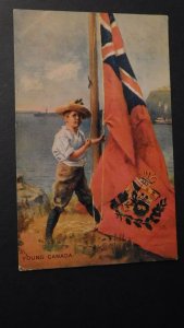 Mint Postcard Souvenir Postcard Young Canada British Commonwealth Canadian