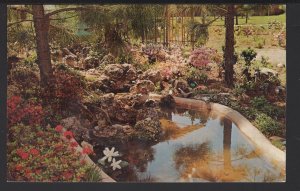 GA PERRY Quality Courts Motel I-75 & US 341 Japanese Rock Gardens pm1989 Chrome