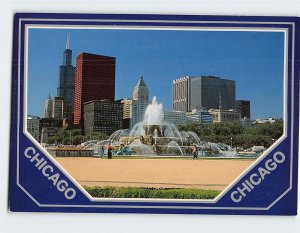 Postcard Buckingham Fountain, Chicago, Illinois