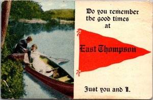 Remember the Good Times at East Thompson CT c1915 Pennant Vintage Postcard X56