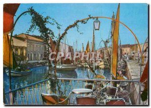 Postcard Modern Cesenatico Porto Canale Fishing Boat