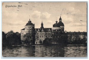 1921 Gripsholms Slott (Castle) Mariefred Sweden Antique Posted Postcard