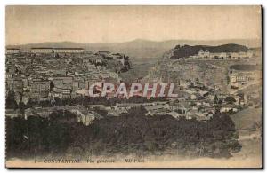 Algeria Constantine Old Postcard General view