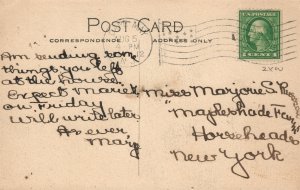 CAPE MAY NJ PORCH VIEW ANTIQUE POSTCARD