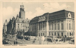 Netherlands Rotterdam Stadhuis Postkantoor Vintage Postcard 07.78