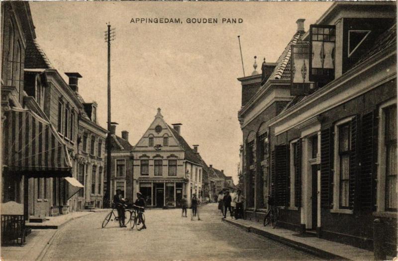 CPA AK APPINGEDAM Gouden pand NETHERLANDS (706301)