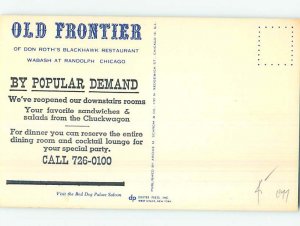 Pre-1980 RESTAURANT SCENE Chicago Illinois IL AE0121