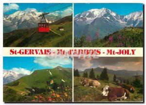 Modern Postcard Saint Gervais Haute Savoie Telepherique du Mont d'Arbois Mont...