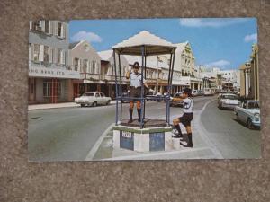 Hamilton Bermuda-Policeman in Birdcage Directing Traffic, Mid 1950`s