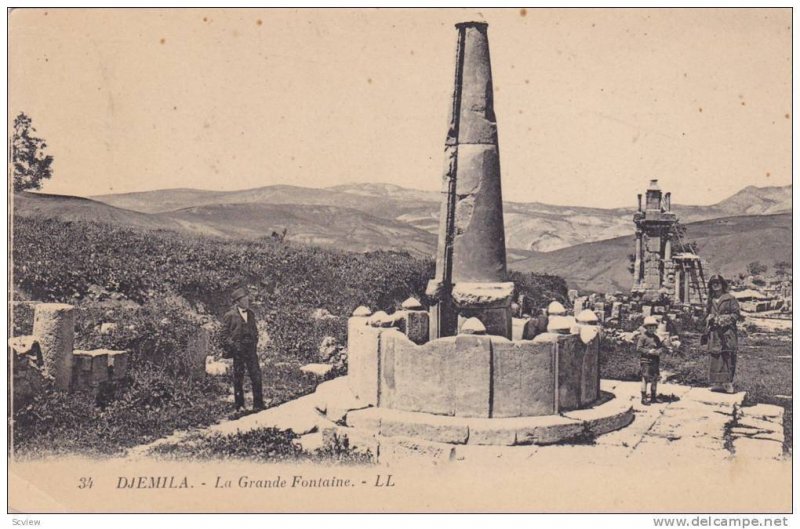La Grande Fontaine, Djemila, Algeria, Africa, 1900-1910s