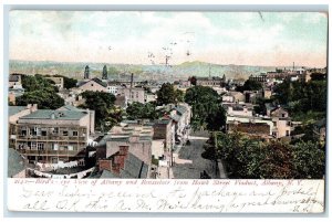 1907 Birds Eye Albany Rensselaer Hawk Street Viaduct Albany New York NY Postcard