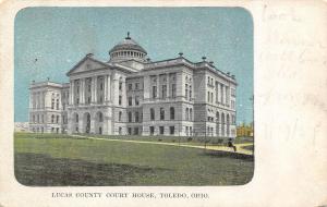 TOLEDO, OH Ohio    LUCAS COUNTY COURT HOUSE   Courthouse    1907 UDB Postcard