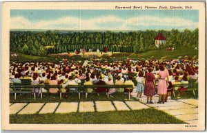 Pinewood Bowl, Pioneer Park Lincoln NE Vintage Postcard K33