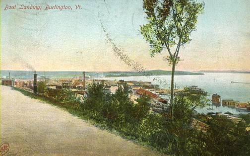 VT - Burlington. Lake Champlain Boat Landing