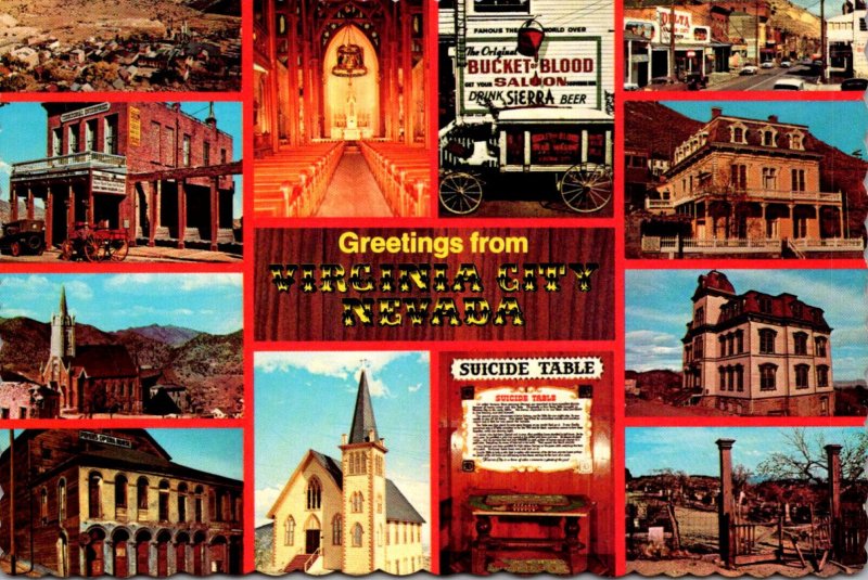 Nevada Greetings From Virginia City Multi View