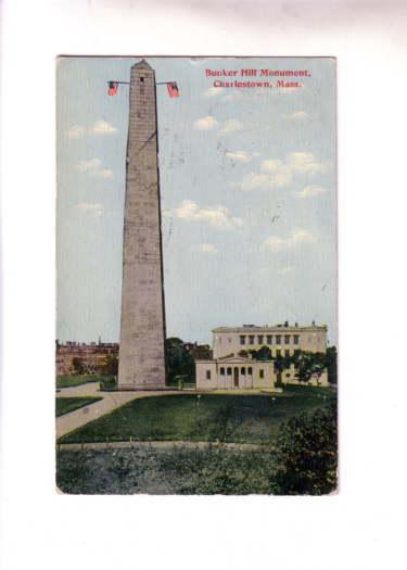 Bunker Hill Monument, Charlestown, Massachusetts, Used 1911