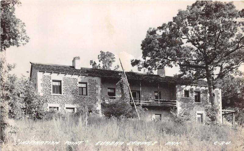 Arkansas AR RPPC Postcard c30s EUREKA SPRINGS Inspiration Pt Phillips U. Castle2