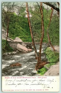 Minneapolis St Paul Minnesota~Rustic Bridge~Glen Way Below Minnehaha Falls~1909 