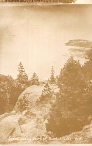 Rosebud Lake Montana Scenic View Real Photo Antique Postcard K70275