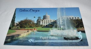 Salem Oregon Capitol Building and Grounds Postcard Smith Western Inc. CT-2172A