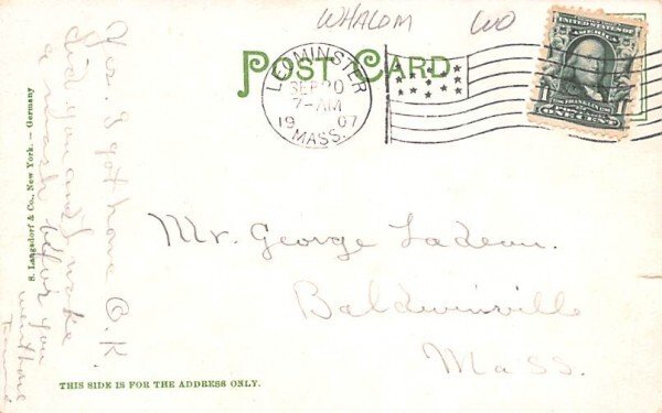 Rustic Bridge Fitchburg, Massachusetts Postcard