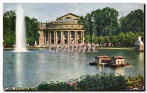 Old Postcard Stuttgart Hoftheater Anlagensee