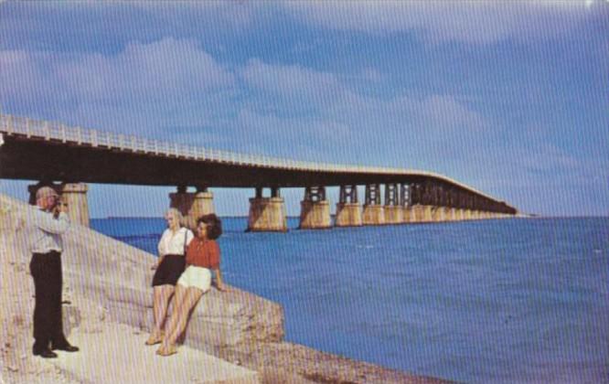 Florida Bahia Honda Bridge On The Overseas Highway In The Florida Keys