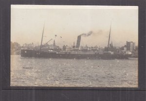 NEW ZEALAND, MOERAKI, UNION STEAMSHIP LINE, c1910 ppc., unused.