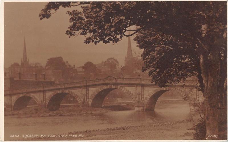 BR69611 english bridge shrewsbury uk  judges 3363 real photo