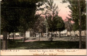 Michigan Manton Railroad Park 1907