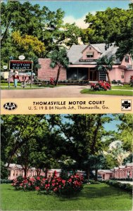 Postcard Thomasville Motor Court US 19 & 84 North Jct. Thomasville, Georgia