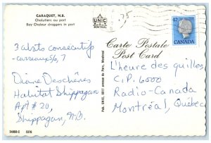 1977 Bay Chaleur Draggers in Port Caraquet New Brunswick Canada Postcard