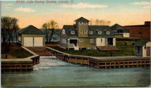 Life Saving Station, Loraine Ohio Vintage Postcard M12 