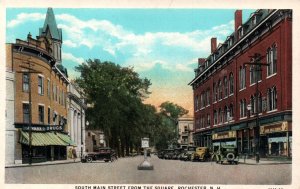 Rochester,  New Hampshire - Showing downtown South Main St from Square - c1920