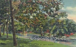 Duck lake, Forest Park - St. Louis, Missouri MO Postcard