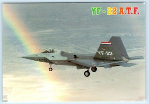 Lockheed/General Dynamics YF-22 ADVANCED TACTICAL FIGHTER Rainbow 4x6 Postcard