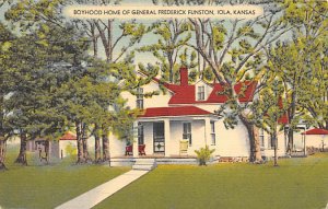 Boyhood home of Gen. Frederick Funston Iola Kansas