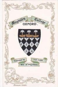 England Oxford Magdalen College Coat Of Arms