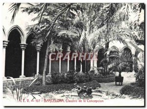 Old Postcard Barcelona Cloister of Concepcion