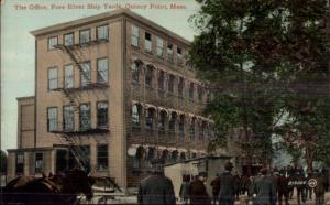 Quincy Point MA Fore River Ship Yards Office c1910 Postcard