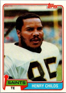 1981 Topps Football Card Henry Collins New Orleans Saints sk60460