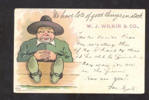 COUNCIL BLUFFS IOWA W.J. WILKEN CO. VINTAGE ADVERTISING POSTCARD 1905