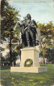 Orange New Jersey 1908 Postcard Statue Of The Dispatch Rider