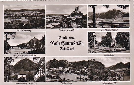 Gruss Aus Bad Honnef am Rhein Multi View Rhoendorf Germany Real Photo