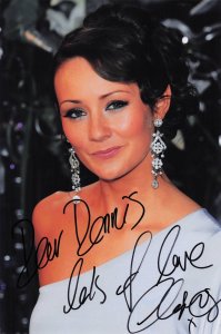Claire Cooper Hollyoaks 2007 British TV Soap Awards 12x8 Hand Signed Photo