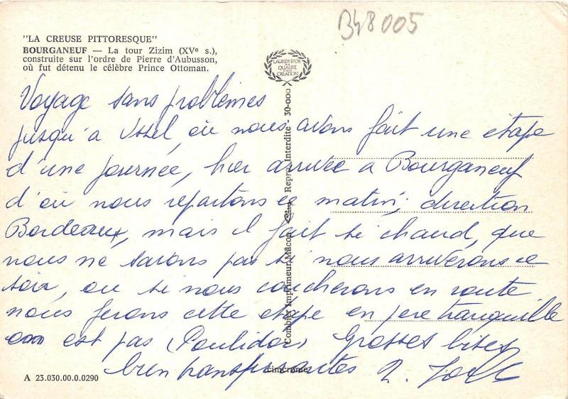 B48005 Bourganeuf La Tour Zizim  france