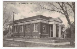 Baptist Church Roswell New Mexico Albertype #1 postcard